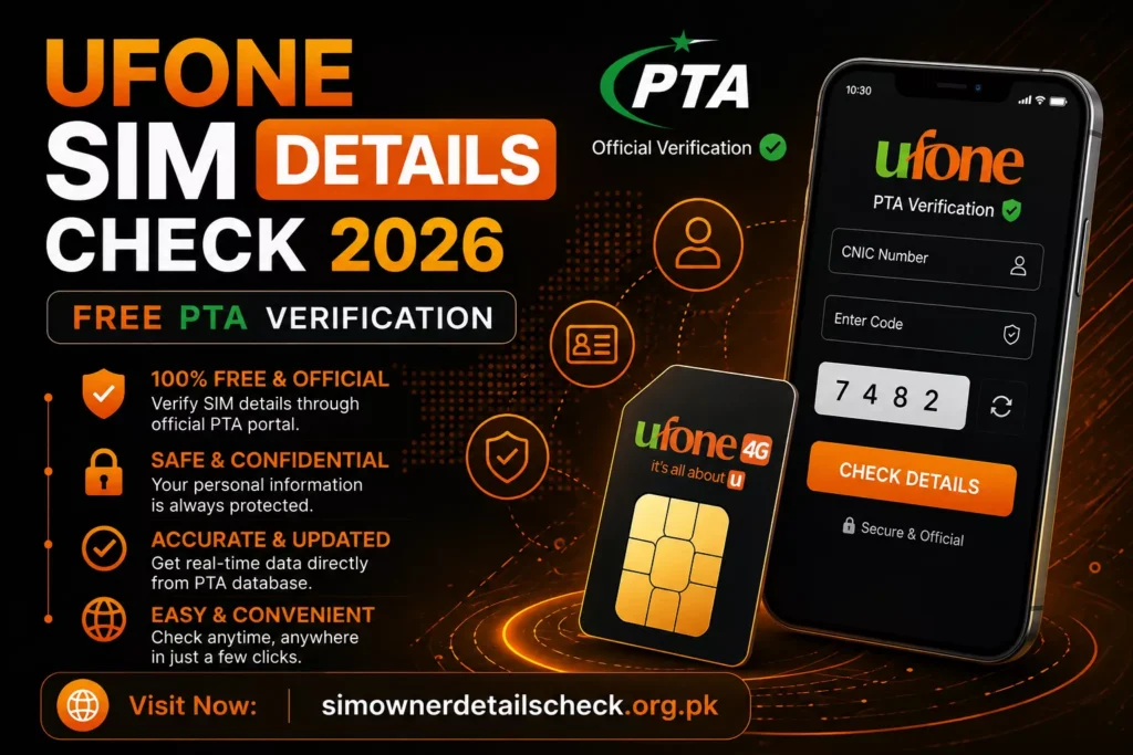 Ufone SIM Details Check